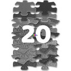 Muffik - Szenzoros ortopédiai mini puzzle szőnyeg szett, 20 db-os