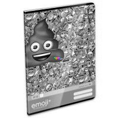 Ngyzetrcsos fzet - Emoji Barna kupac, A4, 87-32