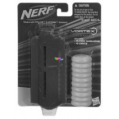 NERF Vortex - Korong utntlt kszlet trral - 10 db