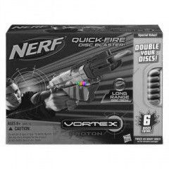 NERF Vortex - Proton szivacskorong lv pisztoly 6 db lszerrel