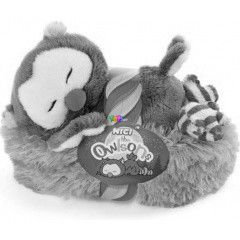 Nici - Alv Oscar bagoly plssfigura fszekben - 12 cm