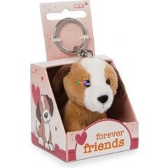 Nici - Kutya plüss kulcstartó Forever Friends feliratú dobozban - 6 cm