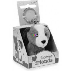 Nici - Kutya plss kulcstart Forever Friends felirat dobozban - 6 cm
