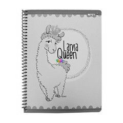 Nici - Lama Queen ngyzetrcsos spirl fzet, A5