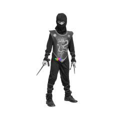 Ninja jelmez, 120-130-as mret, szrke