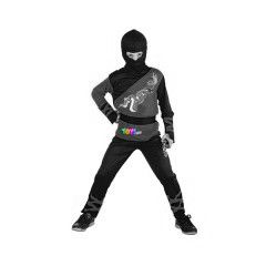 Ninja srkny jelmez, 110-120-as mret, fekete-piros