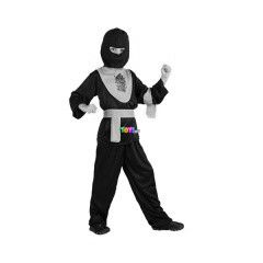 Ninja srkny jelmez, 110-120-as mret, fekete-srga