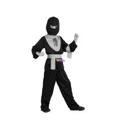 Ninja srkny jelmez, 120-130-as mret, fekete-srga