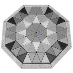 Nyolcszgletes fa puzzle