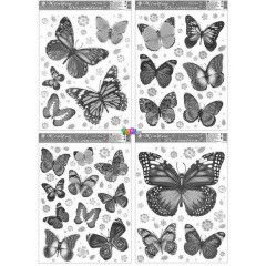 ntapads ablakmatrica - Pillangs, 42 x 30 cm