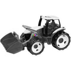 ris traktor markolval dobozban - 62 cm, piros