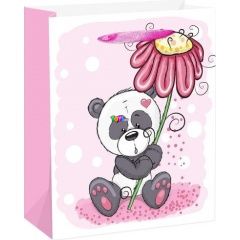 Panda gerberval ajndktasak - 18x23 cm