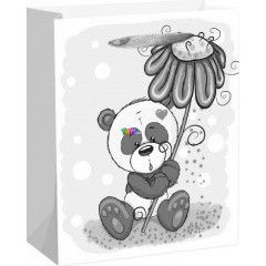 Panda gerberval ajndktasak - 18x23 cm