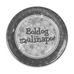Paprtnyr - Boldog Szletsnapot 6 darabos, 23 cm, pink