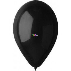 Pasztell fekete prmium lufi csomag, 25 cm - 10 db