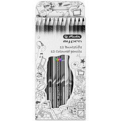 Pelikan - Vastag, hromszglet sznes ceruza, 12 db