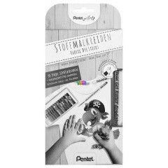 Pentel - Sznes textilkrta textil r zselstollal,15 darabos