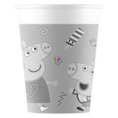 Peppa malac - 8 darabos paprpohr szett, 200 ml, srga