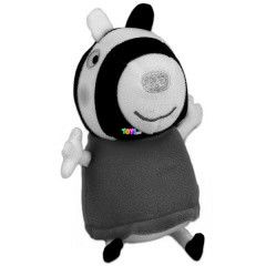 Peppa malac - Zo Zebra plss, 18 cm