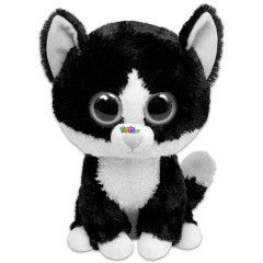 Pepper cica plssfigura - fekete-fehr, 24 cm