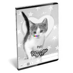 Pet cica mints, 1. osztlyos vonalas fzet - A5, 14-32