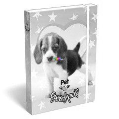 Pet kutya mintás füzetbox - A5