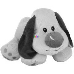 Piros fl l kutyus plssfigura, 35 cm