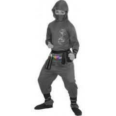 Piros ninja jelmez srkny mintval - 116 cm