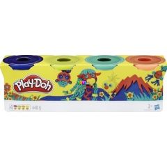 Play-Doh - 4 tégelyes gyurma készlet - Élénk színek