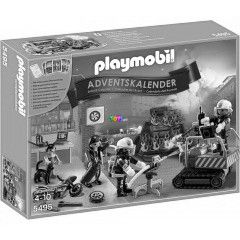 Playmobil 5495 - Adventi naptár - Tűzoltás az autójavítóban, kártyajátékkal