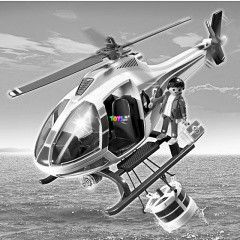 Playmobil 5542 - Menthelikopter, bambi bucket-tel