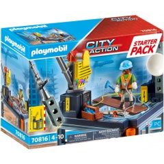 Playmobil 70816 - Starter Pack - Építkezés csörlővel