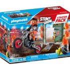 Playmobil 71256 - Starter Pack - Kaszkadr motorral s tzes karikval