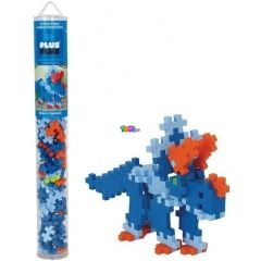 Plus-Plus - Triceratops hengerben, 100 db-os