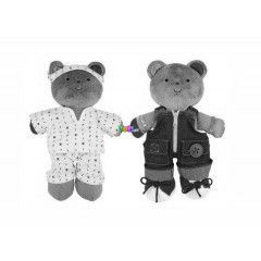 Plss Teddy maci s ruha kszlet