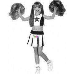 Pompom lny jelmez - 128 cm