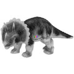 Puha manyag dinoszaurusz figura - Triceratops