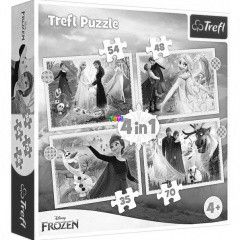 Puzzle 4in1 - Jégvarázs 2 - Varázslat az erdőben