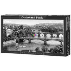 Puzzle - A Visztula hídjai, Prága, 4000 db
