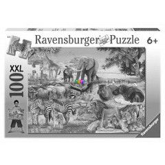 Puzzle - Afrikai llatok, 100 db