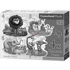 Puzzle - Afrikai llatok, 40 db