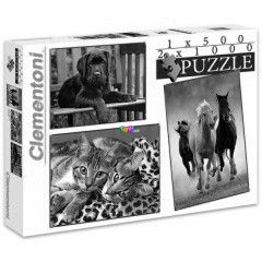 Puzzle - llatok, 3 az 1-ben