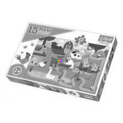 Puzzle - llatok a farmon, 15 db