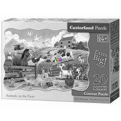 Puzzle - llatok a farmon, 20 db