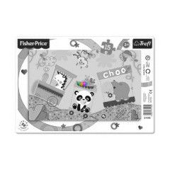 Puzzle - llatvonat, 15 db