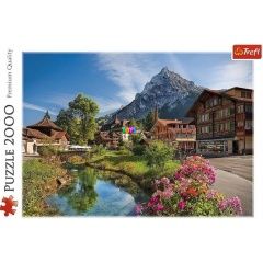 Puzzle - Alpesi falu, 2000 db