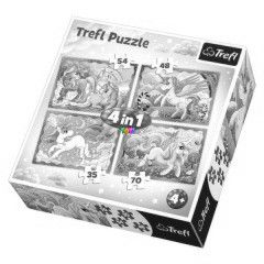 Puzzle - Az unikornisok varzslatos vilga, 4 az 1-ben