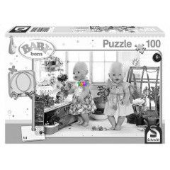 Puzzle - Baby Born kertszkedik, ajndk lovas nyaklnccal, 100 db