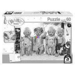 Puzzle - Baby Born nyaral, ajndk papuccsal, 60 db