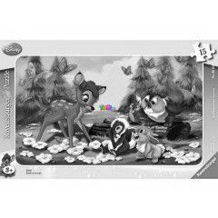 Puzzle - Bambi ramapuzzle, 15 db